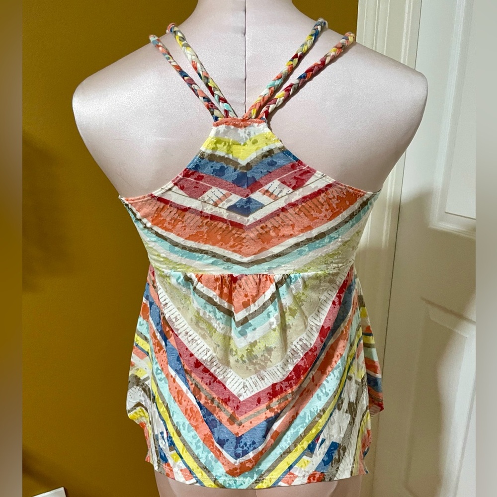 American Rag Multicolor Striped Halter Top - Picture 4 of 6